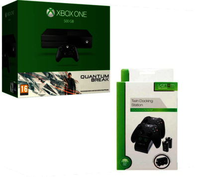 Microsoft Xbox One with Quantum Break & Twin Docking Station
